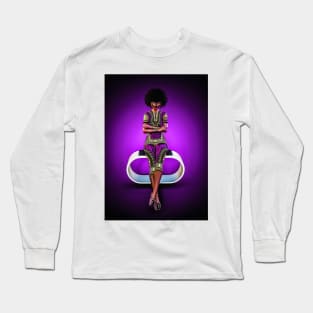 Toon black woman Long Sleeve T-Shirt